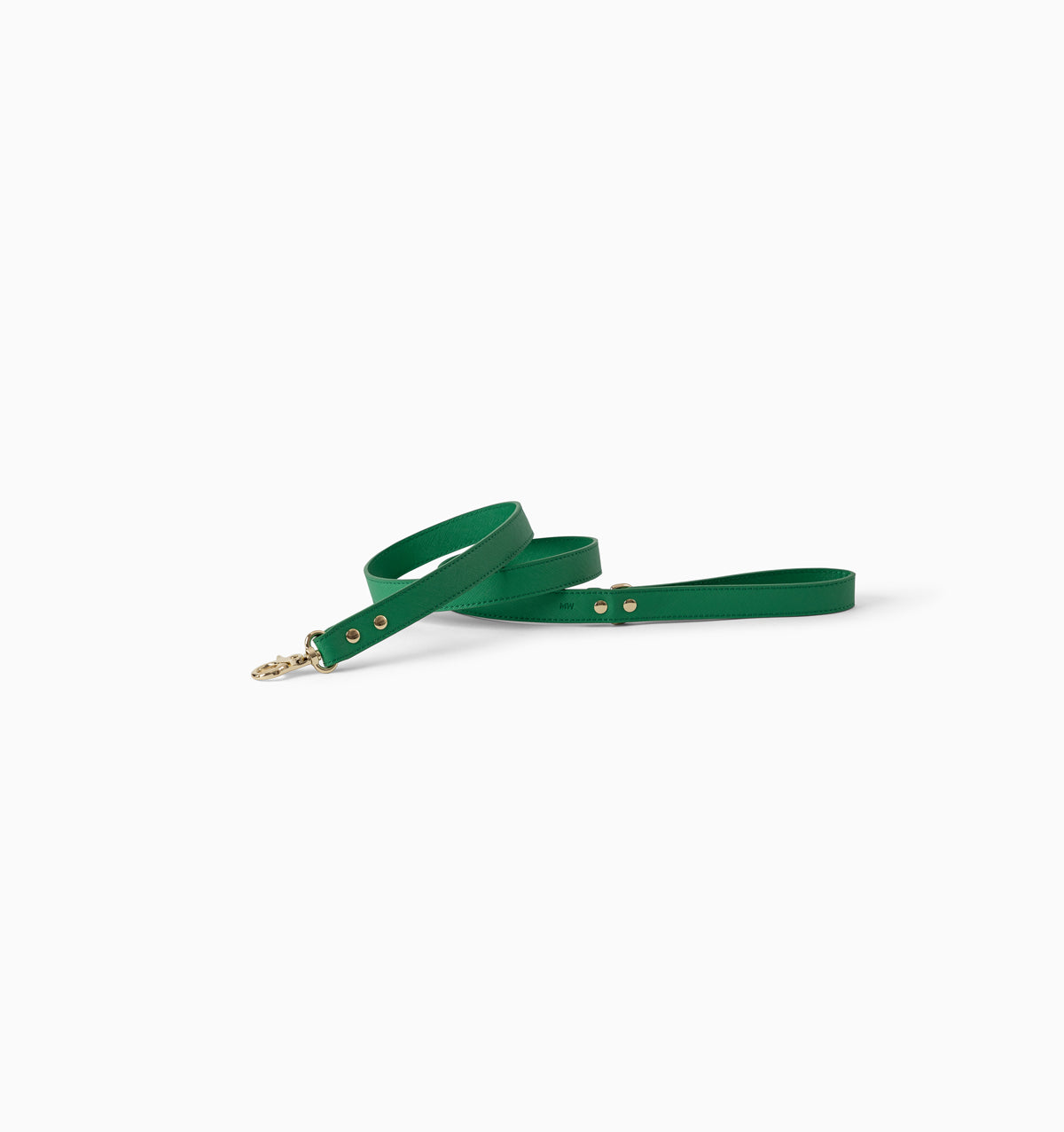 Bright Green Standard Leather Dog Lead