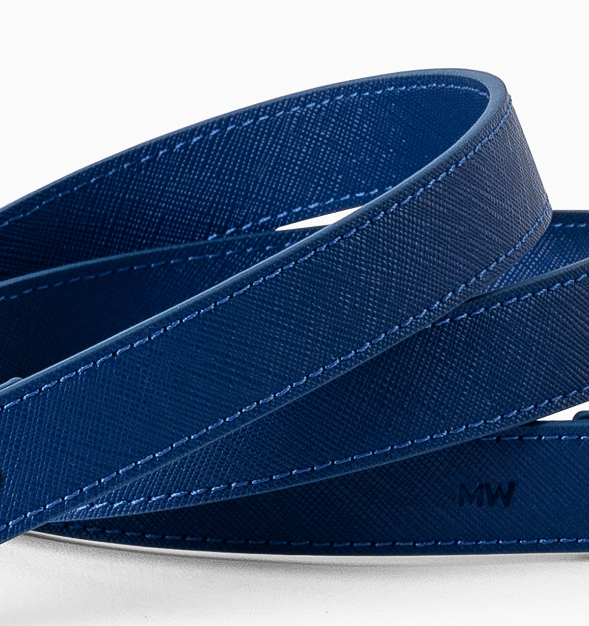 Cobalt Standard Leather Dog Lead