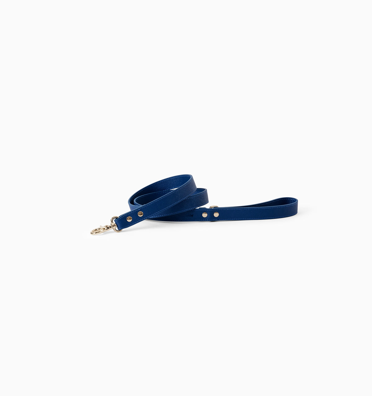 Cobalt Standard Leather Dog Lead