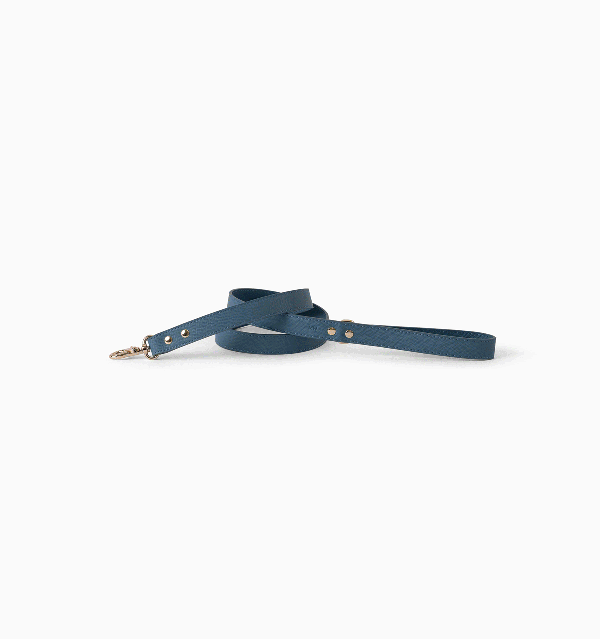Denim Blue Standard Leather Dog Lead