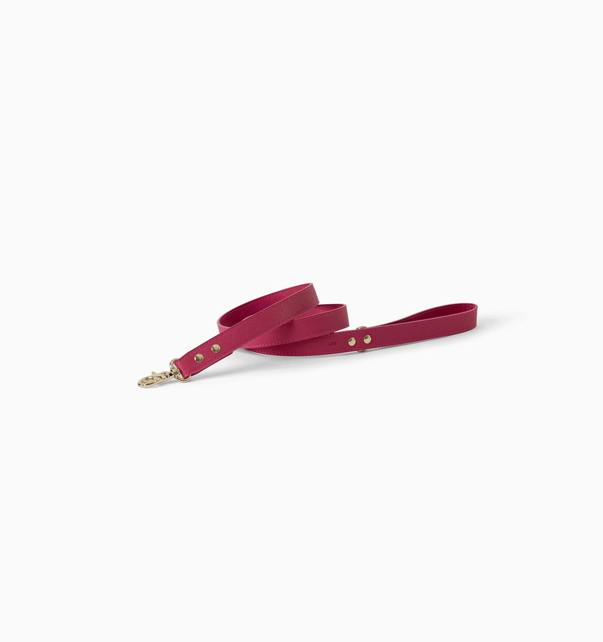 Hot Pink Standard Leather Dog Lead