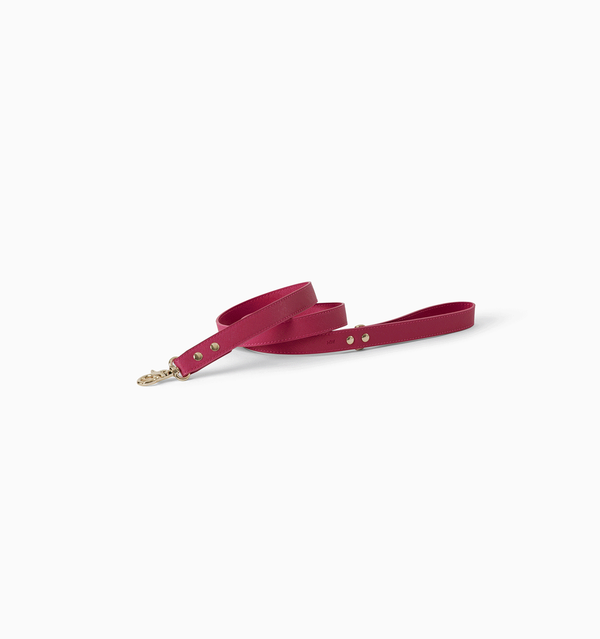 Hot Pink Standard Leather Dog Lead
