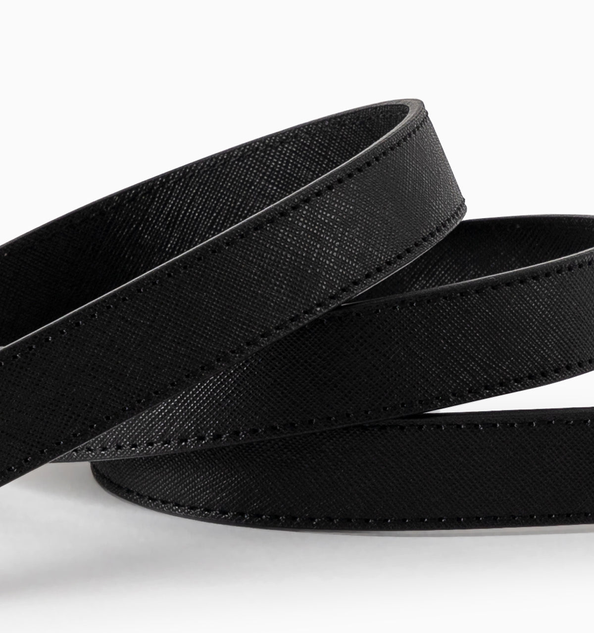 Jet Black Standard Leather Dog Lead