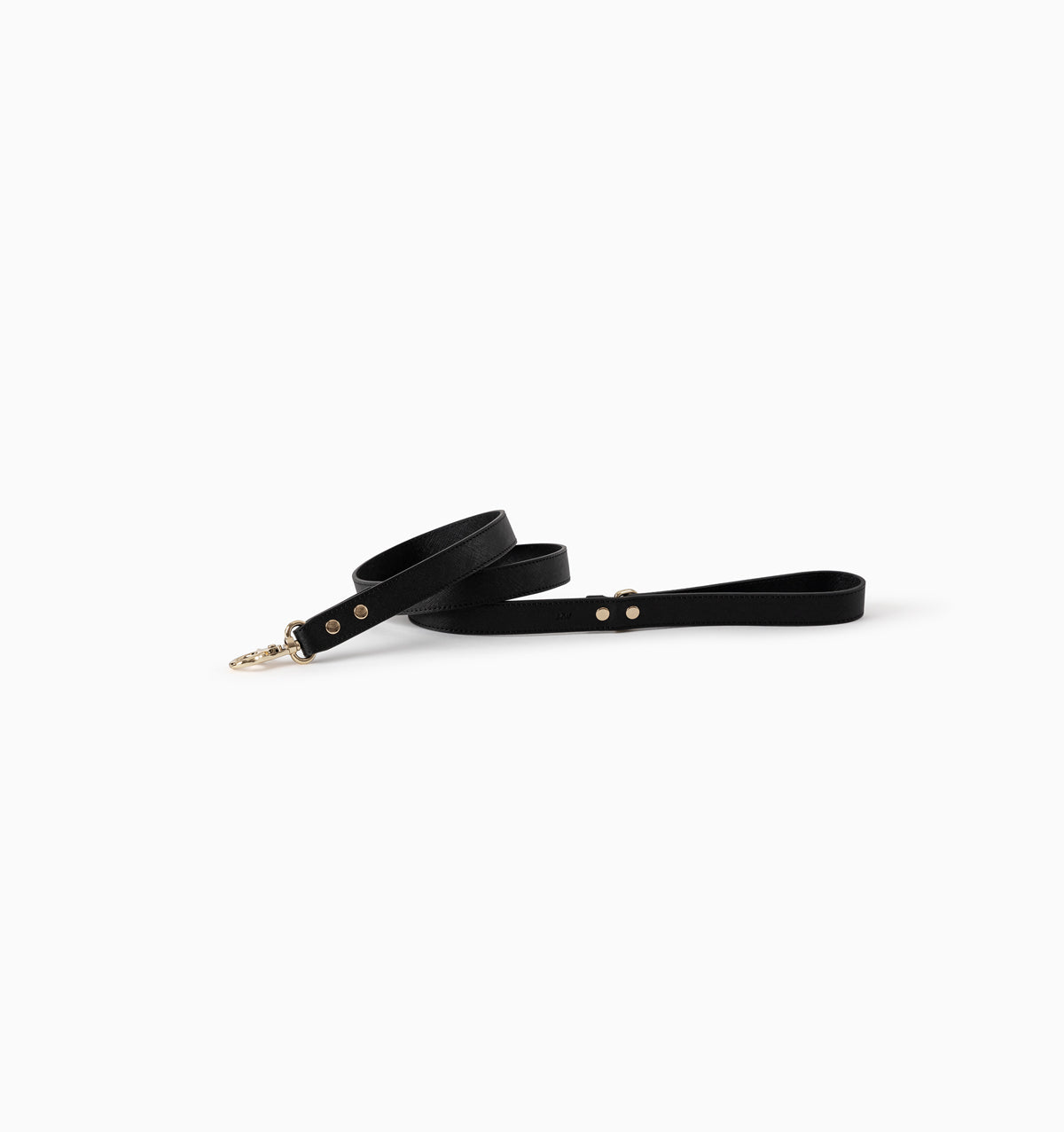 Jet Black Standard Leather Dog Lead