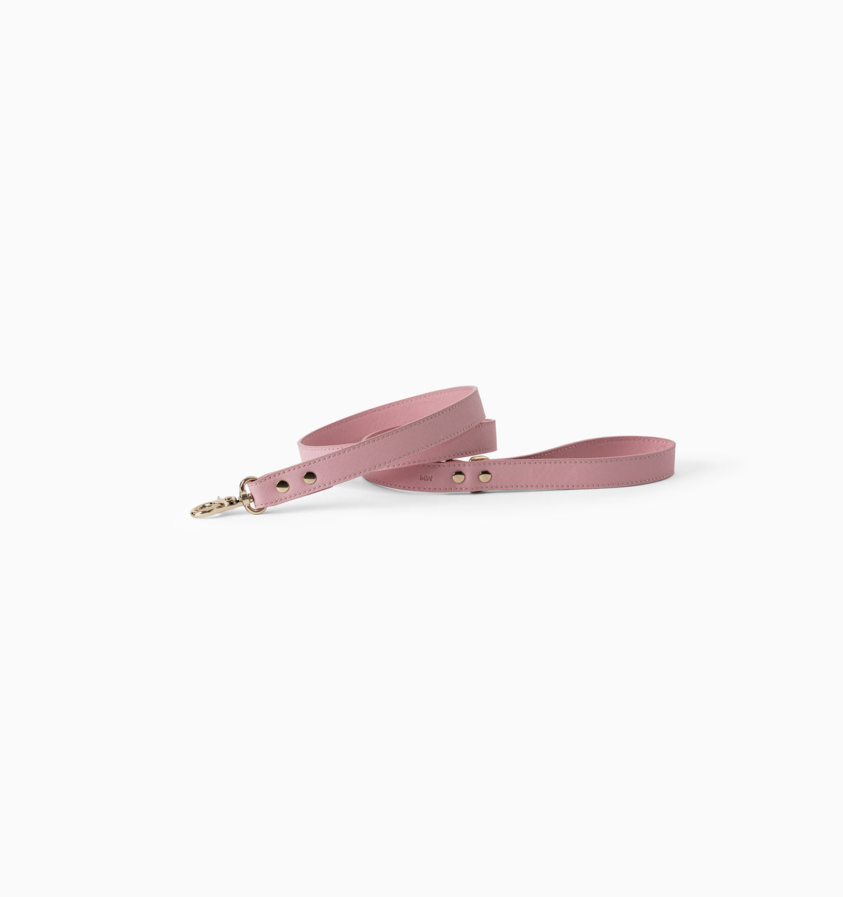 Soft Pink Standard Leather Dog Lead