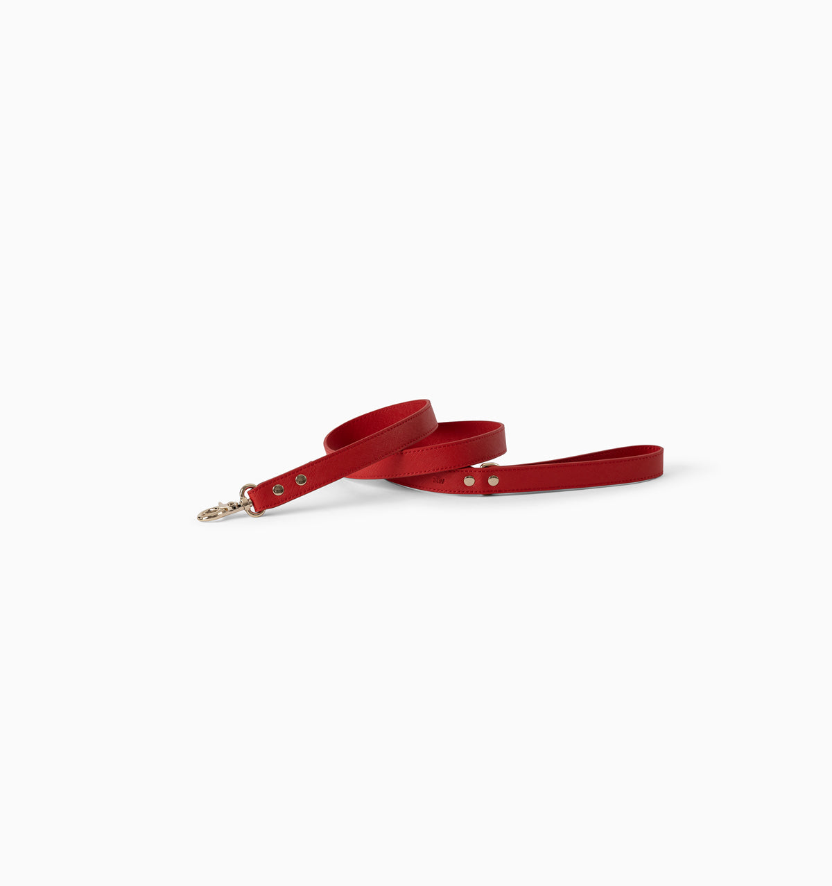 Red Leather Standard Dog Lead