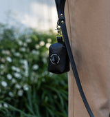 Jet Black Standard Leather Dog Lead