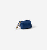 Cobalt Blue Leather Poop Bag Holder