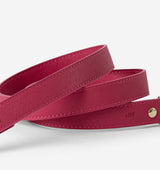 Hot Pink Standard Leather Dog Lead
