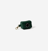 Hunter Green Leather Poop Bag Holder