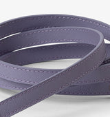 Lilac Leather Skinny Dog Lead