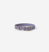 Lilac Leather Dog Collar