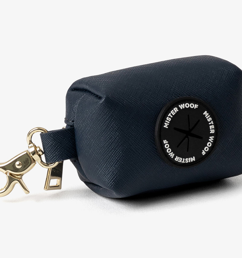 Royal Navy Leather Poop Bag Holder