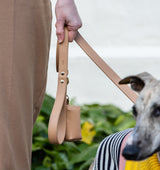 Tan Leather Standard Dog Lead