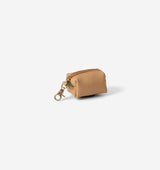 Tan Leather Poop Bag Holder