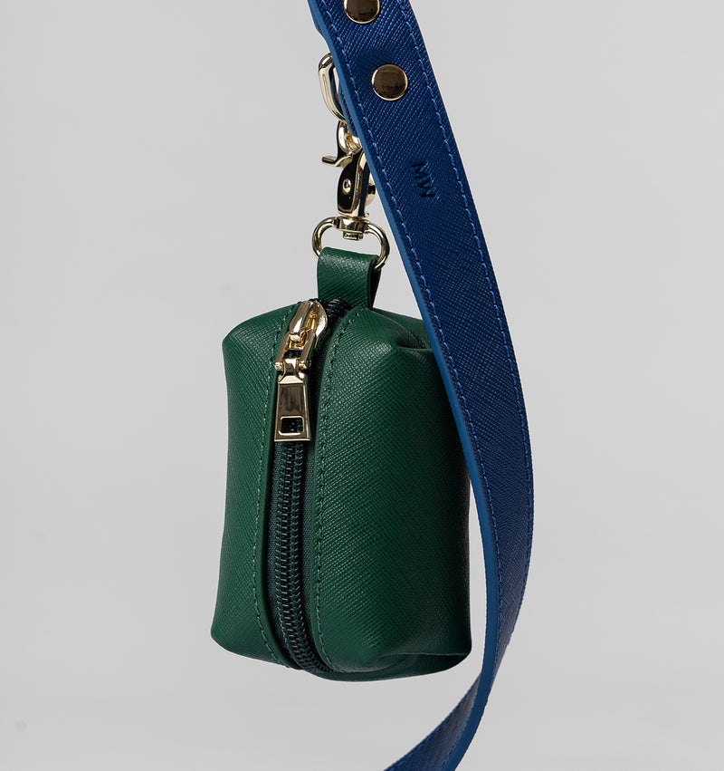 Cobalt Blue Standard Leather Dog Lead