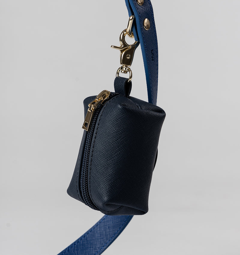 Cobalt Blue Standard Leather Dog Lead