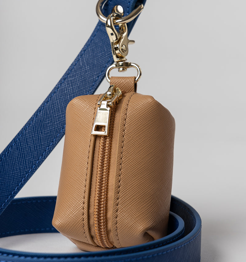 Cobalt Blue Standard Leather Dog Lead