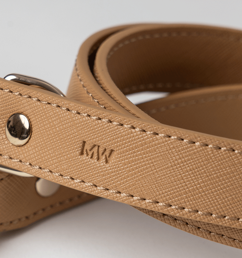 Tan Leather Standard Dog Lead